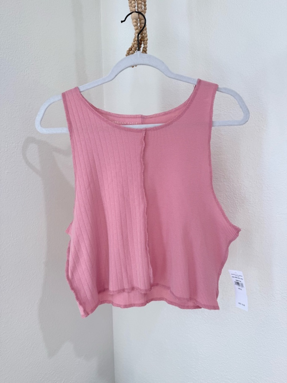 American Eagle Patchwork Crop Top Tank